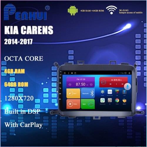 Car DVD For kia Carens ( 2014-2017) Car Radio Multimedia Video Player Navigation GPS Android10.0 Double Din