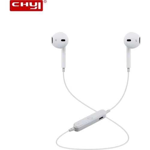 CHYI Wireless Bluetooth Earphone Sports Earbuds Music In Ear Headest Steoro Handsfree With Mic Volume Control For PC Phone