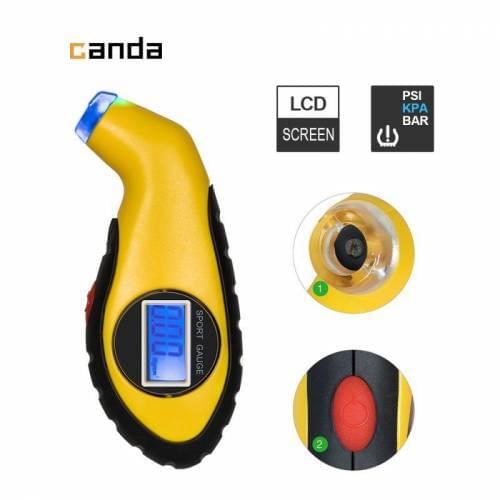 Digital Tire Air Pressure Gauge With Backlight Car Bike Truck Auto PSI Gauge Цифровой манометр воздуха в шинах с подсветкой