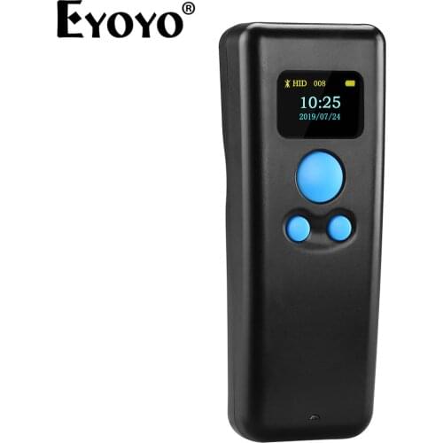 Eyoyo BT55 Portable 1d high speed handheld bluetooth barcode QR code 3 in 1scanner gun compatible with various apps and computer