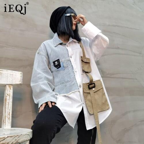 Женские джинсовые рубашки IEQJ China At AliExpress