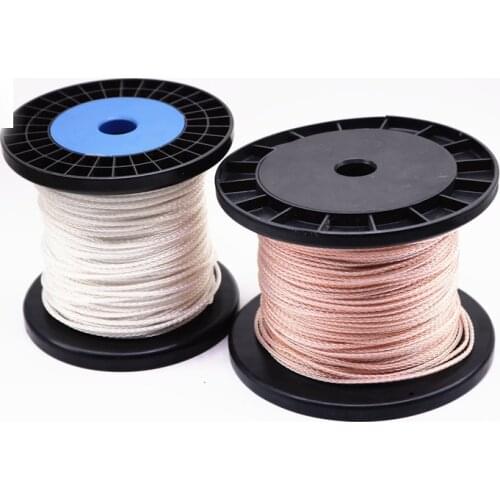 2.1mm Braided 8cores OCC Silver Wire Upgrade Headphone Cable 3.28ft/1M