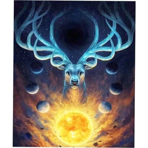 GELANYOUPIN 5D DIY Diamond Painting Full Round Drill "Cartoon Deer" 3D Embroidery Cross Stitch gift Diamond MosaicHome Decor