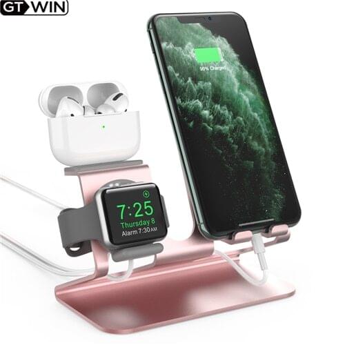GTWIN Aluminium Alloy Bracket Universal Mobile Phones Stand Tablet Computers Bracket Multifunctional Bracket Three-in-one Design