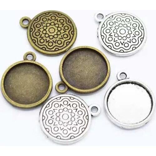 10pcs 20x16mm Alloy Cabochon Base Tray Bezel Blank Jewelry Making Findings