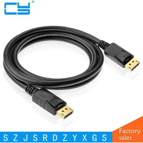 Displayport 1.2 Cable Male dp to dp Display port Cable Gold 1080p 3D for HDTV