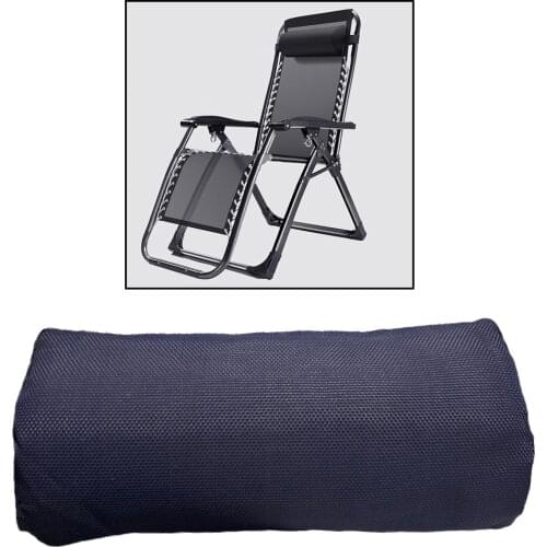Adjustable Garden Recliner Head Cushion Lunch Break Headrest Pillow with Elastic Band for Outdoor Folding Couch Lounger