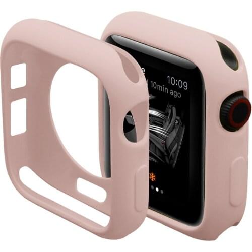 Silicone Case for Apple Watch 6 SE 5 4 3 2 1 42MM 38MM for iWatch 4 5 40MM 44MM Watch Cover Screen Protection Shel Soft Bumper