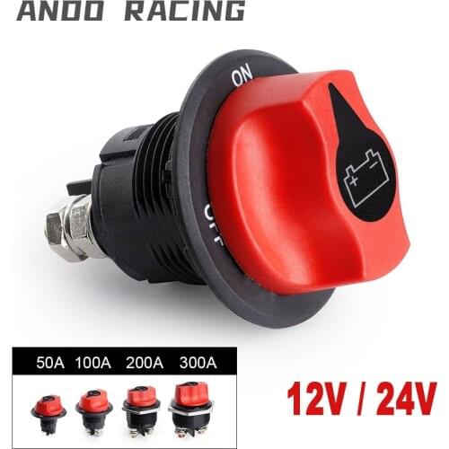 DC 32V Disconnecter Power Isolator 50A 100A 200A 300A Cut Off Rally Switch Kit For Car Motorcycle Truck Boat Car Battery Switch