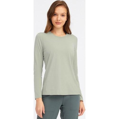 Yoga Top Running Sports T-shirt Women Long Sleeve Clothes Autumn Winter Leisure Activewear Loose Fitness Naked-feel Gym Blouse