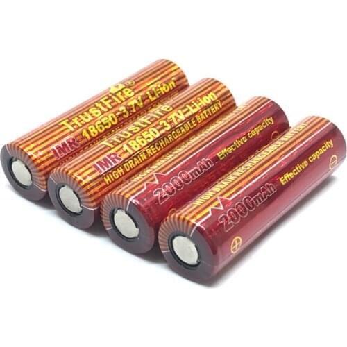 TrustFire IMR 18650 2000mah 3.7V Li-ion High Drain Rechargeable Battery Lithium Effective Capacity Batteries
