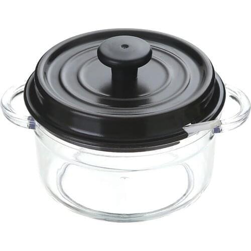 1pc Kitchen Sugar Bowl Salt Pot Pepper Storage Jar Bottle Durable Seasoning Container Plastic Condiment Spice Holder With Lid