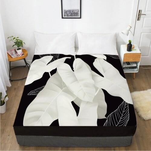 1PC Fitted Sheets Mattress Cover With Elastic Band 3D Bed Sheet Linens 135x200 200x200 Bed Sheet Customize any size design