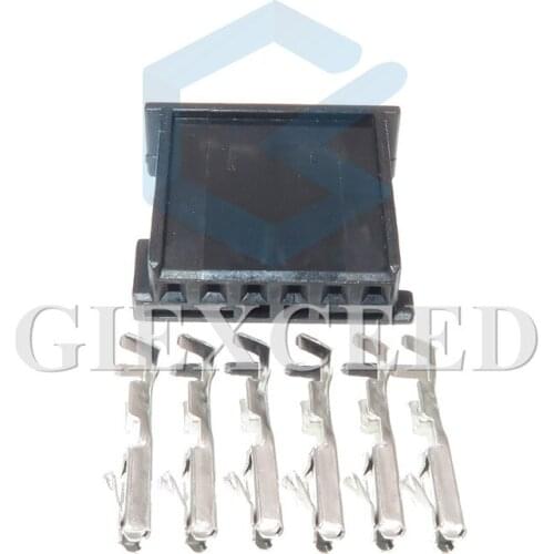 2 Sets 6 Pin 1-1241370-3 Car Tweeter Audio Wire Socket Auto Gateway Connector For BMW