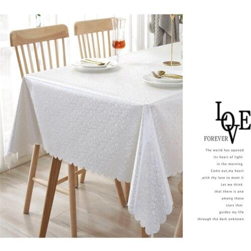 2020Waterproof, anti-scald, oil-proof, disposable PVC plastic table cloth fabric rectangular table cloth coffee table mat