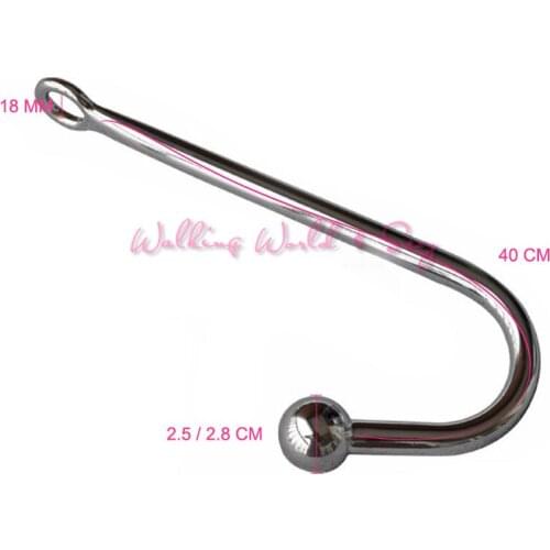 Stainless Steel Anal Sex Toys Anal Hook With Ball Hole Metal Anal Butt Plug Anus Dilator Adult Game Sex Products For Men Gay