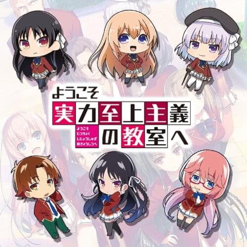 Anime Classroom of the Elite Horikita Suzune Ayanokouji Kiyotaka Cosplay Figure Acrylic Keyring Bag Pendant Keychain Toy gift