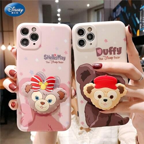 3D Minnie Mickey Duffy Stellalou Anime IPhone Case Cartoon Glitter Funny Phone Accessories Lens Protective Cases zz0609