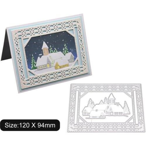 House creative background / Invitation Lace Cutting Stencils for DIY frame cutting metal cut new dies 2019 halloween die