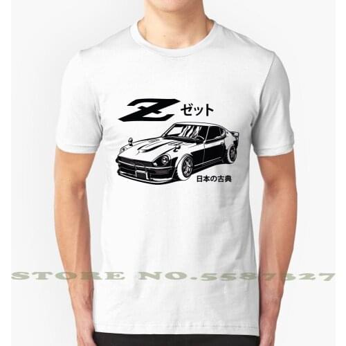 Zetto Black Summer Funny T Shirt For Men Women Nissan Datsun Zetto 240Z 260Z 280Z Car Classic Japanese Japan Car Culture