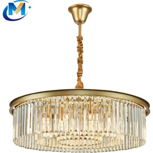 Hot Sale Nordic Modern Indoor Clear Crystal Chandelier Round Shape Pendant Light LED Modern Chandelier