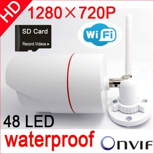 Ip camera wifi 720P cctv security system wireless micro sd card outdoor waterproof hd door digital cameras onvif p2p infrared
