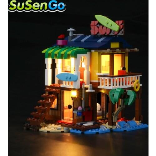 SuSenGo LED Light Kit For 31118 Surfer Beach House, (Model Not Included)