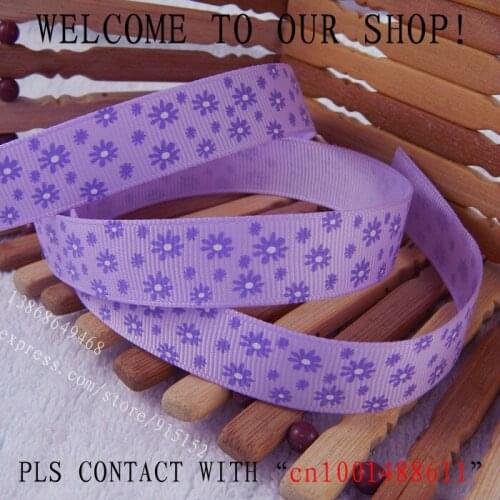 Ribbon 5/8''(16mm) Gift packing with small flower Korea hair ornaments DIY material 20 yards