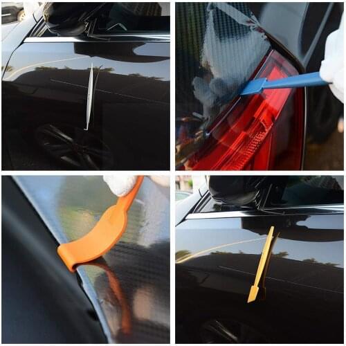 Window Tinting Car Tools Kit Carbon Fiber Covering Squeege Foil Install Cutter Wrap Small Scraper Knife Plastic Film Vinyl V4Y5