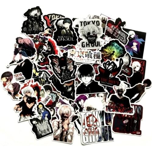 Horror Stickers Tokyo Ghoul Anime Sticker Pack Skateboard Laptop Scrapbook Suitcase Graffiti Motorcycl Waterproof Funny Stickers