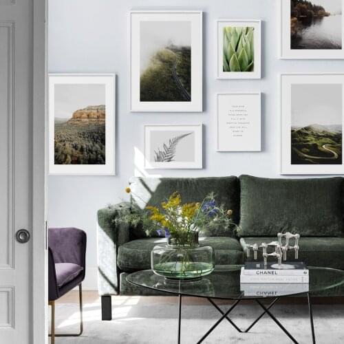 Mountain Aloe Prairie Highway Forest Wall Art Canvas Painting Nordic Posters And Prints Wall Pictures For Living Room Home Decor