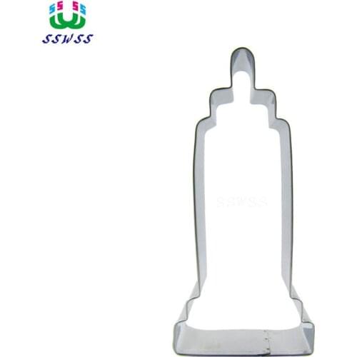Skyscraper Shaped Cake Cookie Biscuit Baking Molds,Architectural Memorial Cake Decorating Fondant Cutters Tools,Direct Selling
