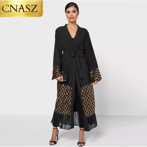 New Arrival Muslim Fashion Abaya Kimono High Quality Dubai Abayas Muslim Sets For Women vetement femme robe femme hiver 2021