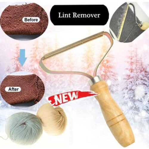 Portable Lint Remover Clothes Fuzz Fabric Shaver Brush Tool Power-Free Fluff Removing Roller for Sweater Woven Coat