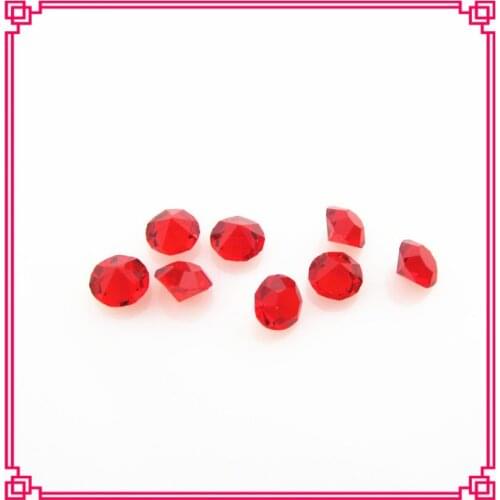 Hot selling 4mm 5mm birthstone July crystal red floating charms living glass memory lockets charms