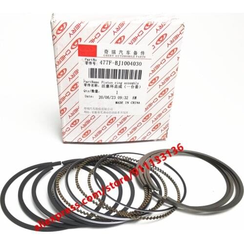 Engine Piston Ring For Chery A5 Fora E5 E3 Bonus 3 Fulwin 2 Arrizo3 X1 indiS Beat S18D 477 Engine 1.5L 477F-BJ1004030