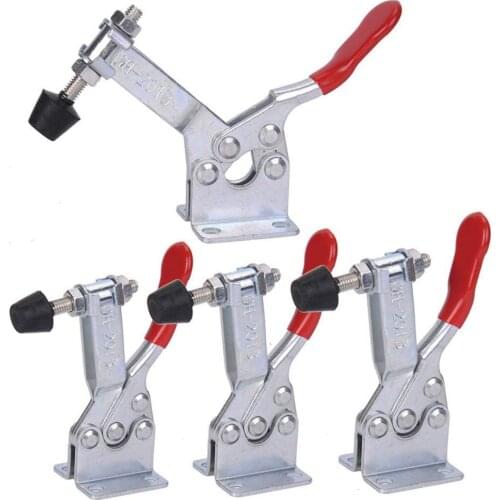 Hand Tool Toggle Clamp 201B Antislip Red Horizontal Clamp 201-B Quick Release Tool 4Pcs