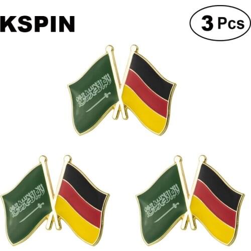 Saudi Arabia & Germany Frendship Lapel Pin Brooches Pins Flag badge Brooch Badges