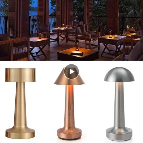 Bedroom Living Room Table Lamps Portable LED Night Lights Chargeable Bedroom Bedside Lamp Restaurant Decor Light lampara led