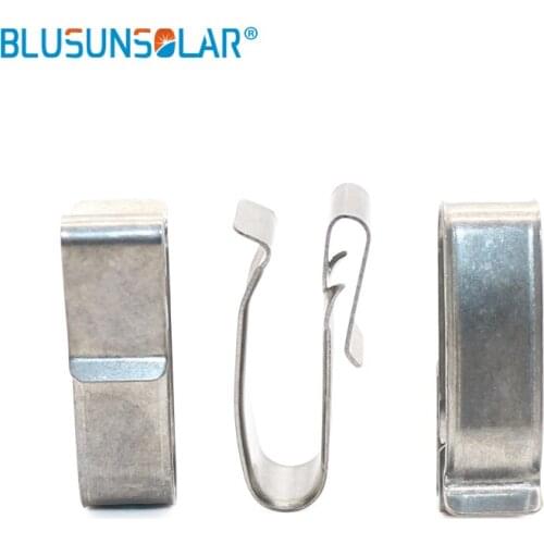 500 pcs / lot 4mm x 4mm SUS 304 material big size 4 x 4mm PV cable clips , solar cable fastener wire clamp XJ0208