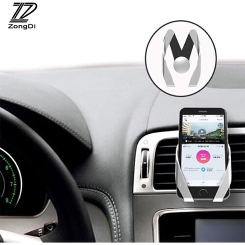 ZD 1Pc For Alfa Romeo 159 BMW E46 E39 E36 E90 Audi A3 A6 C5 A4 B6 B8 Car Air Conditioning Outlet Mobile Phone Stand Holder Clip