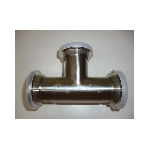 3-way Tee KF40 NW40 SUS304 New Vacuum Pump Flange Fitting Parts XWJ