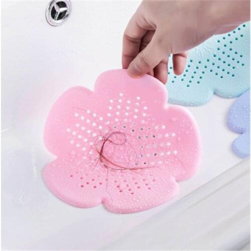 Anti-blocking Floor Drain Silicone Sucker Sewer Outfall Strainer Sink Filter Hair Stopper & Catcher Bathroom Kitchen Accessories