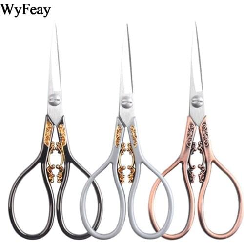 Antique Style Sewing Stationery vintage Scissors Gadget Cuts Straight Guided Fabric Crafts Tailors Scissors Household Cutting