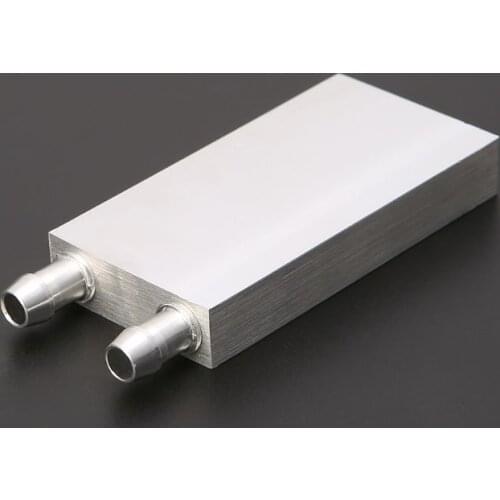 Silver Aluminum Alloy Water Cooling Block Radiator Heat Sink for PC Computer Laptop CPU Liquid Water Cooler Accessories