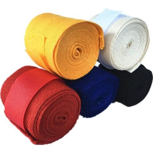 Pure Cotton 2.5m Boxing Bandage Fighting Wrestling With Muay Thai Sanda With Hand Protectors Combat Fighting