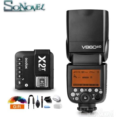 Godox Ving V860II V860II-C GN60 E-TTL HSS 1/8000 Li-ion Battery Speedlite Flash With X2T-C Flash Trigger Transmitter for Canon