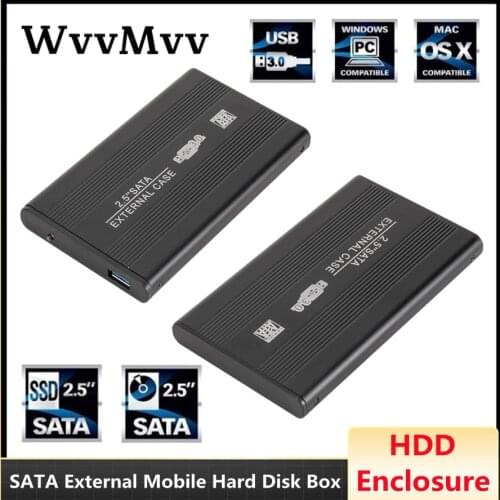 USB3.0 HDD Enclosure Mobile Case 2.5 inch SATA External Caddy USB 3.0 HDD Hard Drive Box HDD Drive Case for 2.5" SATA Disk Case