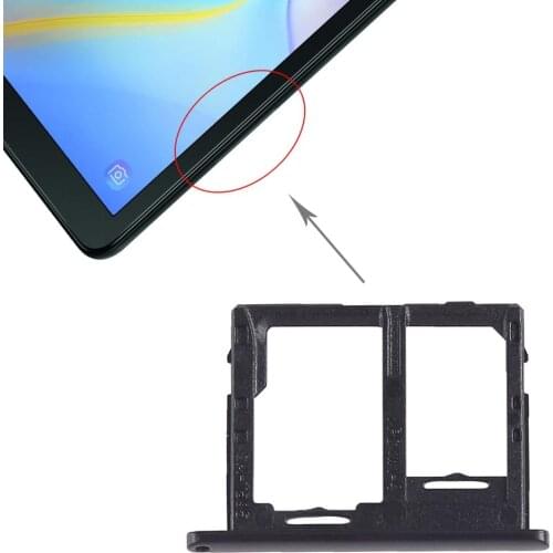 IPartsBuy SIM Card Tray + Micro SD Card Tray for Galaxy Tab A 10.5 inch T595 (4G Version)