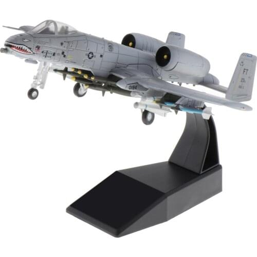 1/100 A-10 Attack Plane Fighter Plane Alloy Dispaly Stand Diecast Aircraft Model Commemorate Collection for Friends